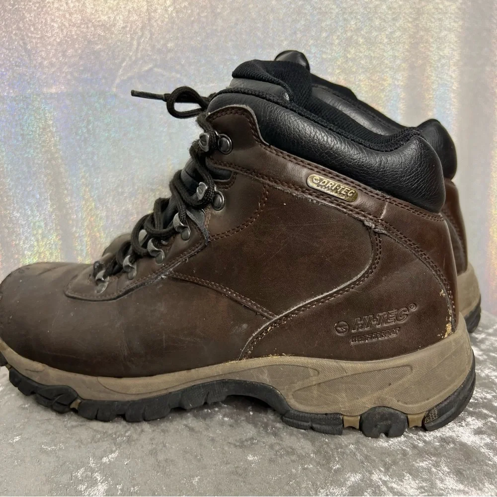 Hi-Tec waterproof boots working brown work boots shoes black dri-tech altitude